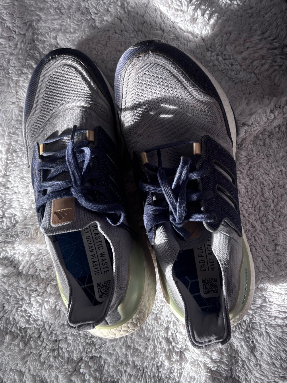 Adidas UltraBoost 22 Halo Silver/Shadow Navy/Linen Green GX9158
